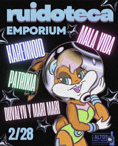 Ruidoteca with DJs Mala Vida, Karennoid, Patrixia, Duvalyn y Mari Mari