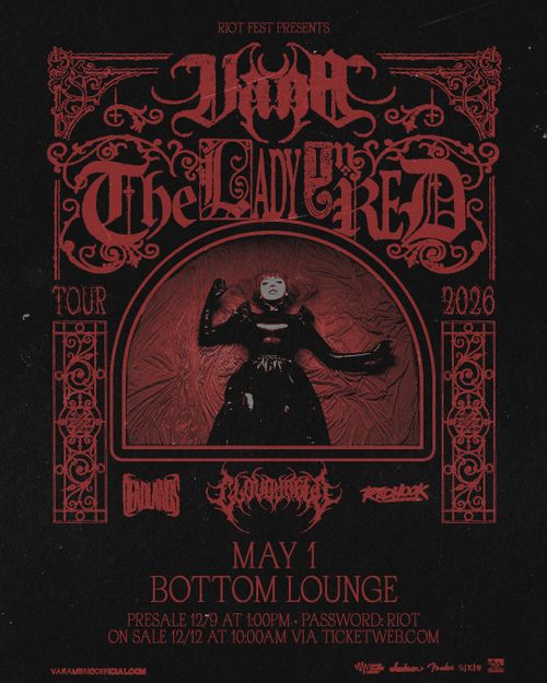 Vana: The Lady in Red Tour with Cloudyfield, Deadlands, RedHook
