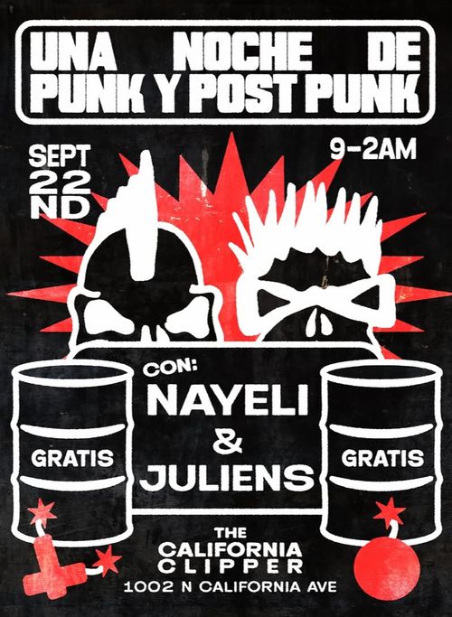Una Noche De Punk Y Post Punk con Nayeli & Juliens