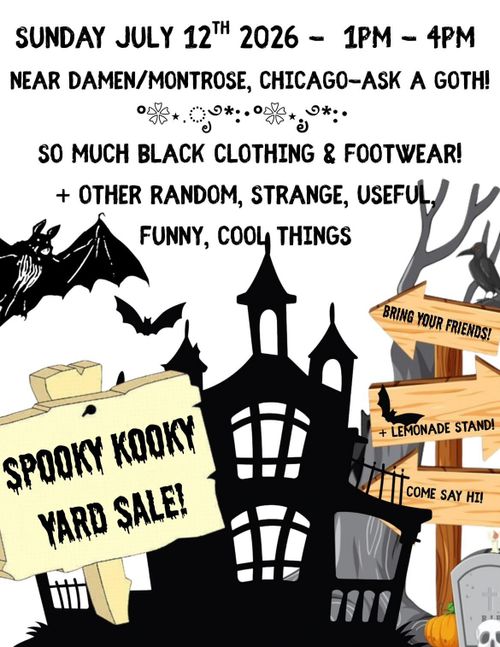 The “Darkest & Most Goth™” Yard Sale