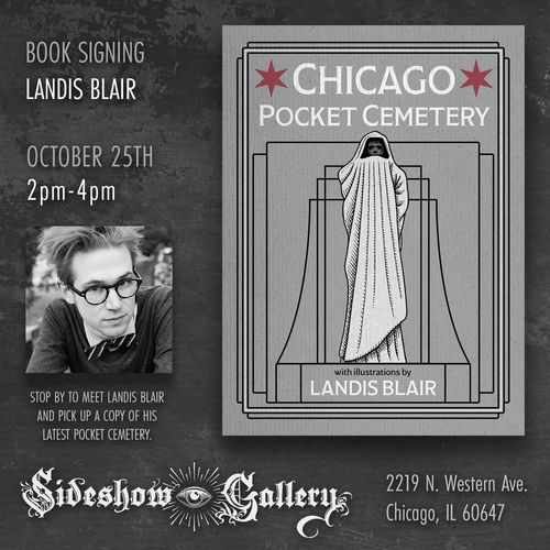 Chicago Pocket Cemetary book signing with Landis Blair