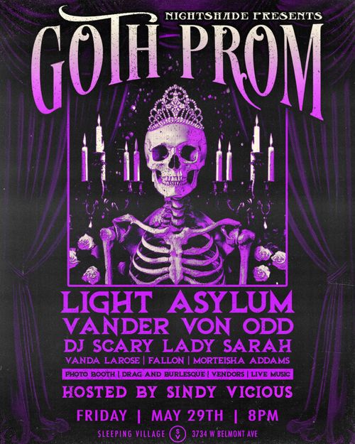 Nightshade Presents: Goth Prom with Light Asylum, Vander Von Odd, DJ Scary Lady Sarah