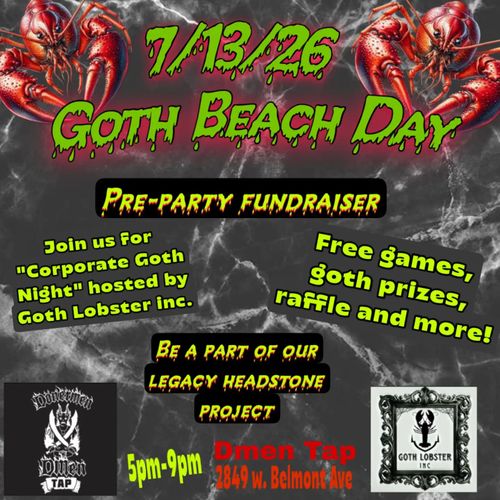 Goth Beach Day: Pre-party Fundraiser