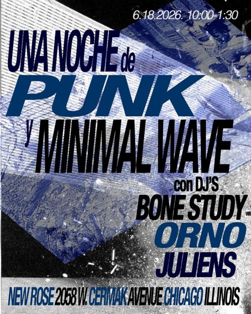 Una noche de Punk y Minimal Wave con DJs Bone Study, Orno, Juliens